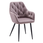 Fotoliu de design VERIO NEW, material Velvet roz