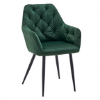 Fotoliu de design VERIO NEW, material Velvet verde inchis