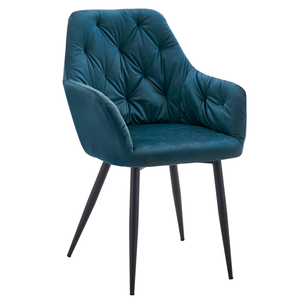 Fotoliu de design VERIO NEW, material Velvet turcoaz
