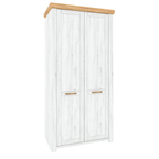 Dulap cu spatiu pt. umerase F SUDBURY, stejar craft auriu/stejar craft alb