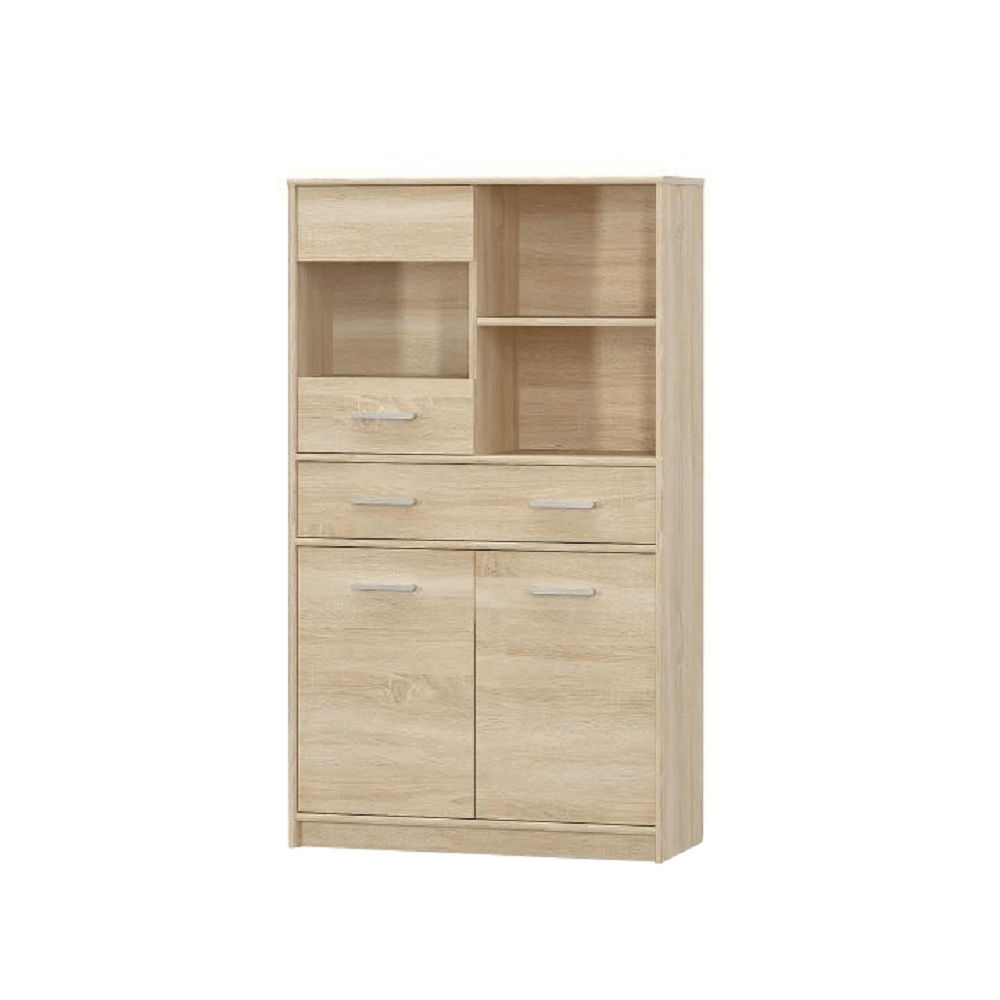 Vitrina 2D1W1S/80 TEYO, stejar sonoma