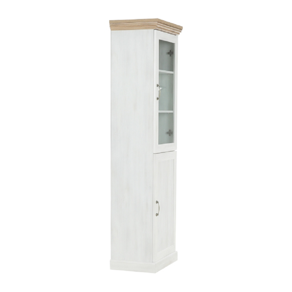 Vitrina ROYAL, pin / stejar