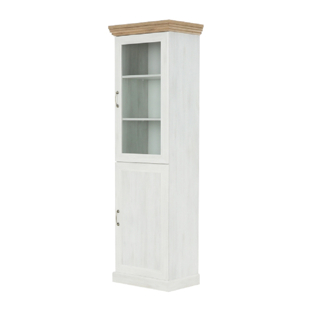 Vitrina ROYAL, pin / stejar