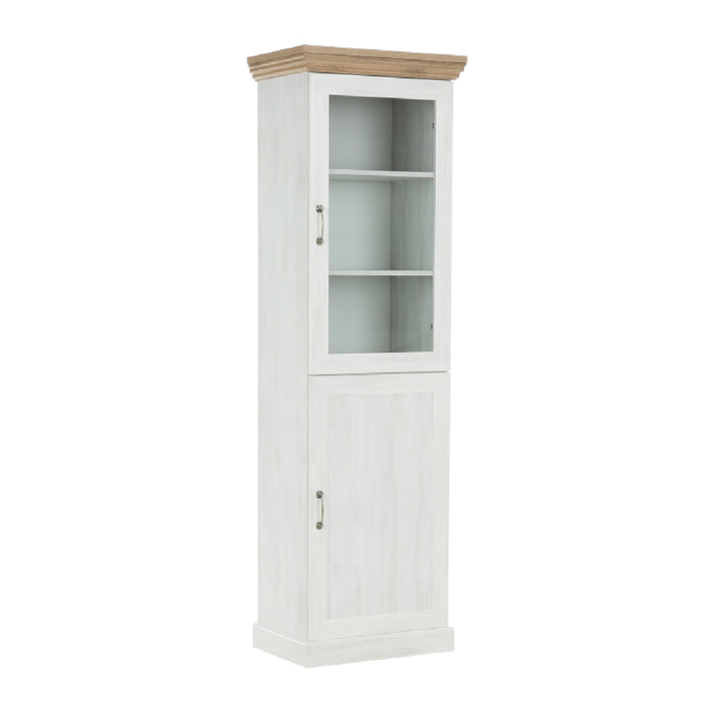 Vitrina ROYAL, pin / stejar