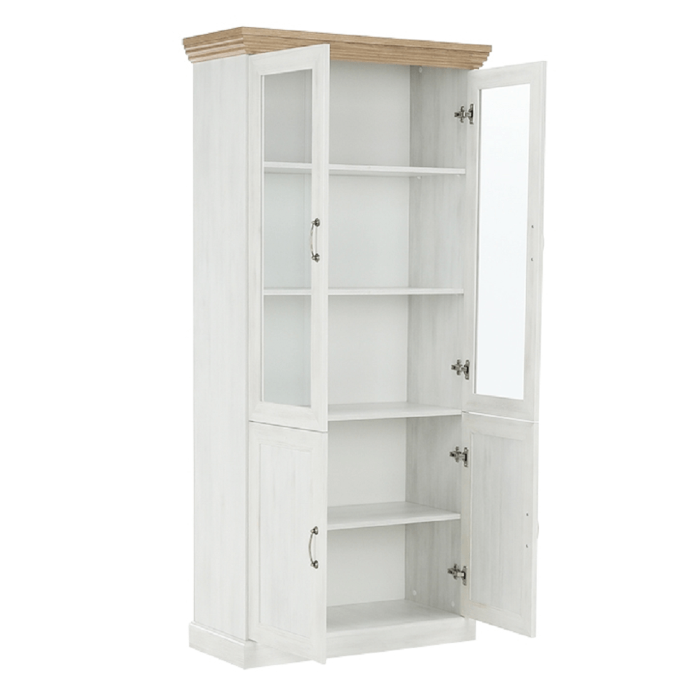 Vitrina ROYAL, pin / stejar