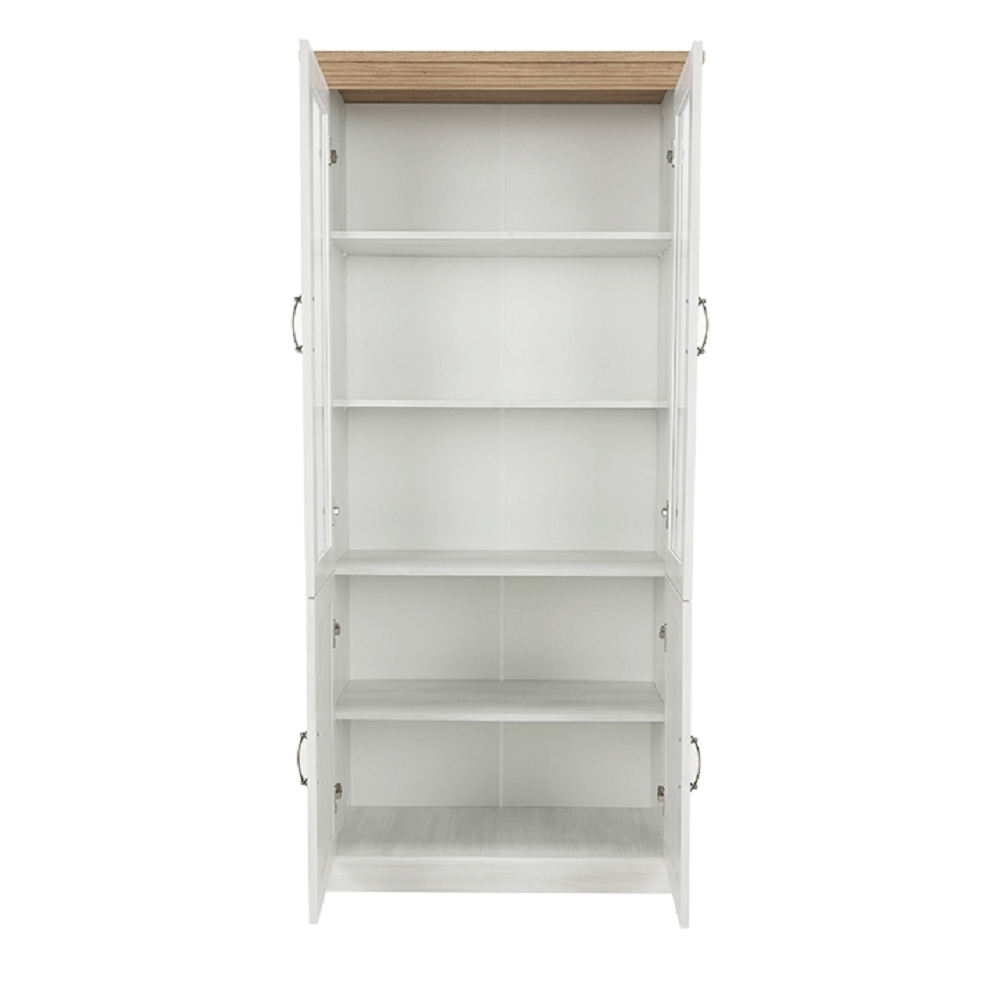Vitrina ROYAL, pin / stejar