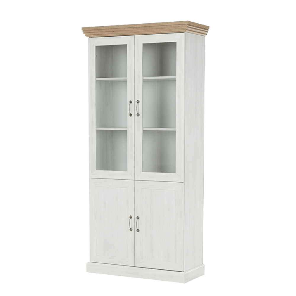 Vitrina ROYAL, pin / stejar