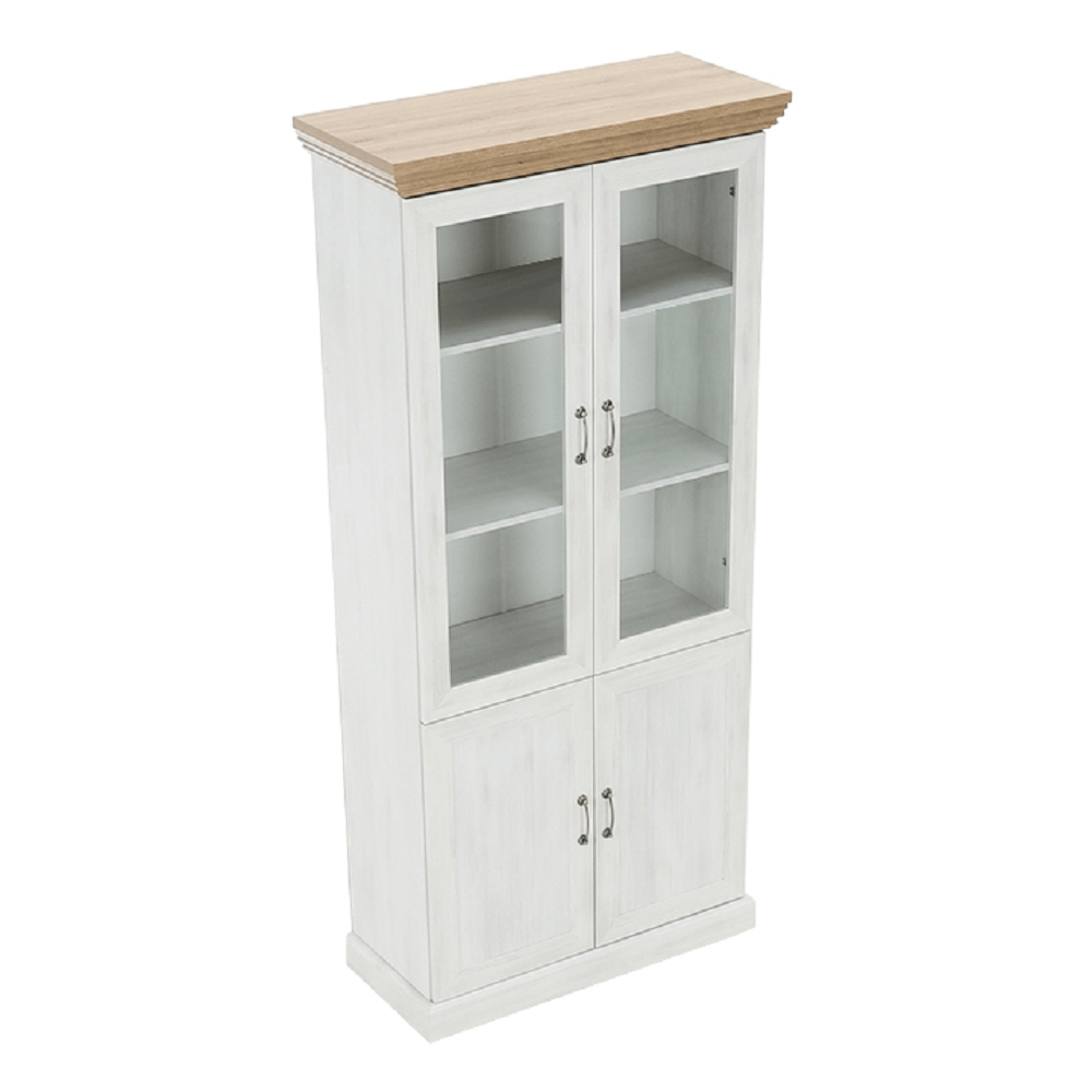 Vitrina ROYAL, pin / stejar