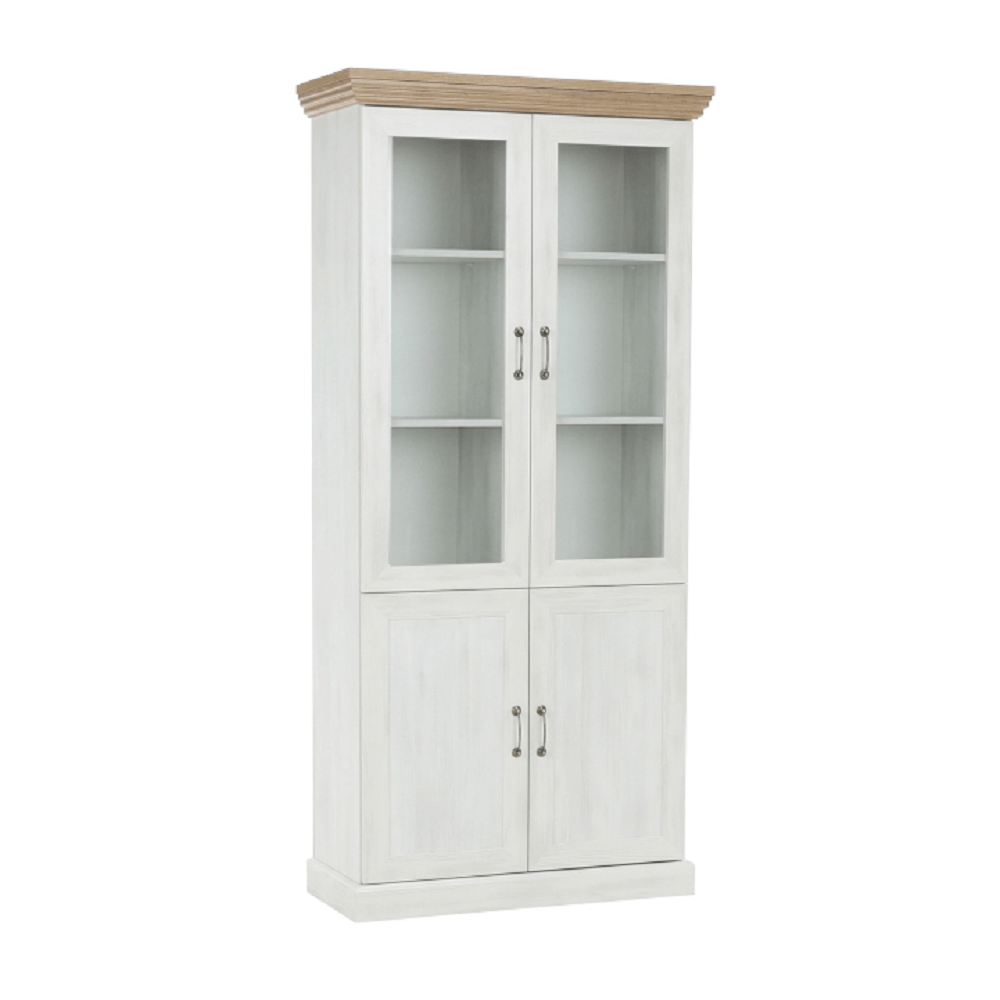 Vitrina ROYAL W4D, pin nordic/stejar salbatic