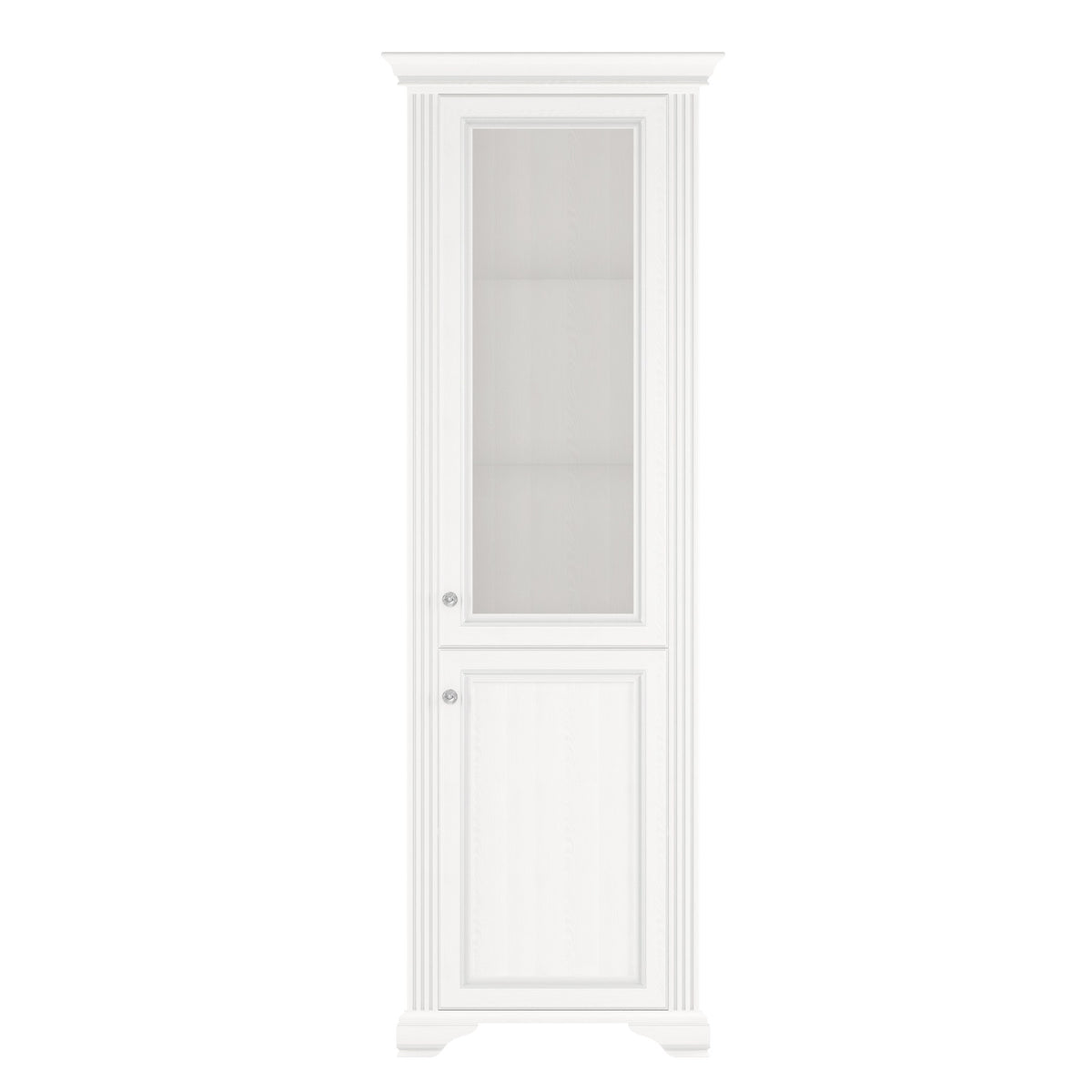 Vitrină White, alb, vedere din față