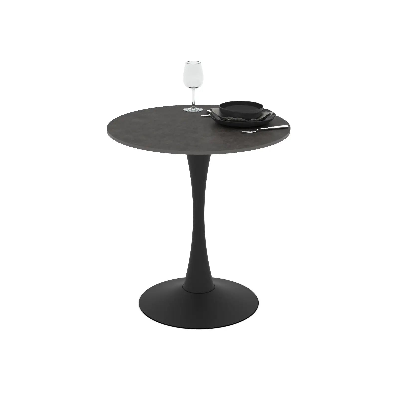Masa bucatarie/living rotunda 80*74 cm Ceramica Graphite,Viva – Maxinova (imaginea 1)