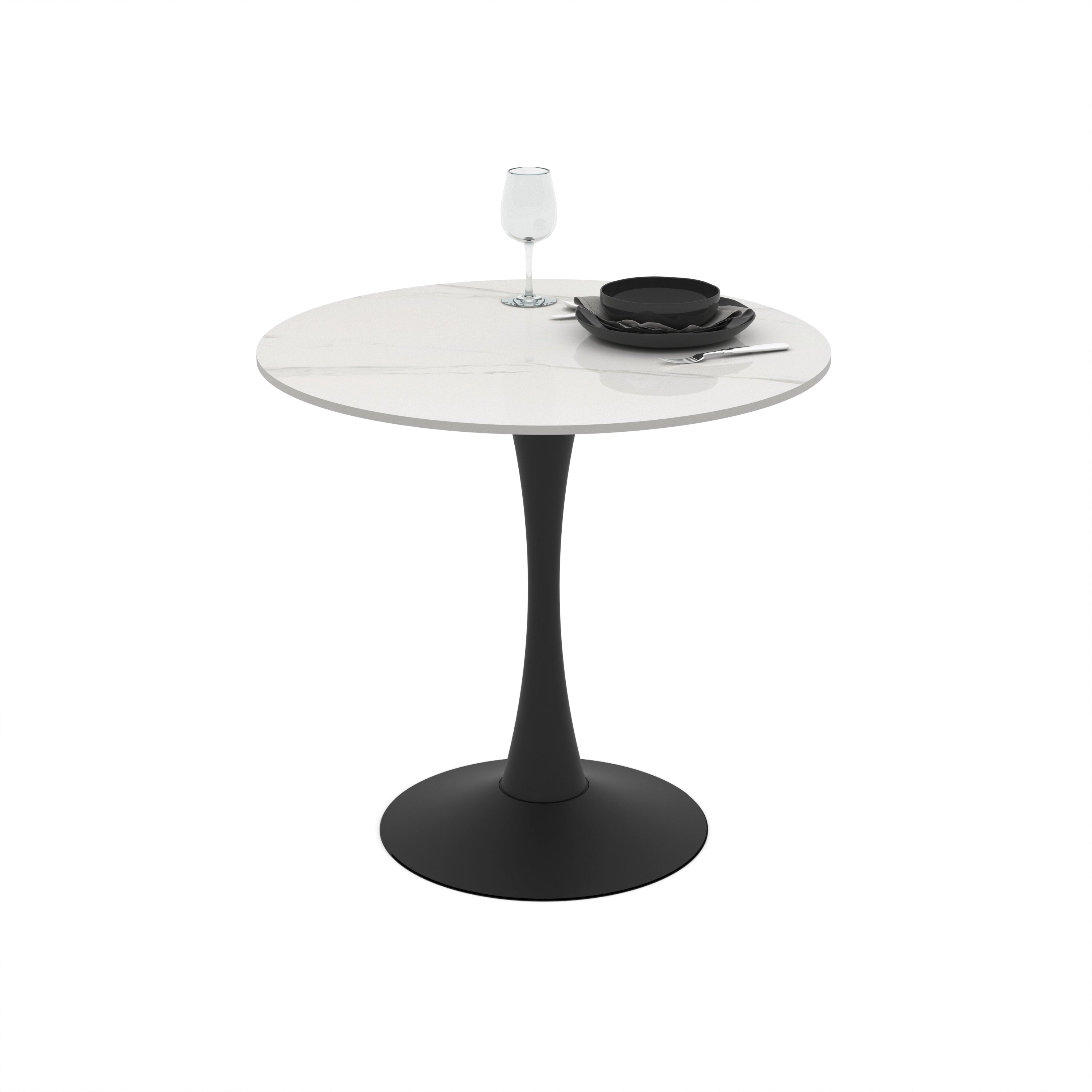 Masa bucatarie/living rotunda 80*74 cm Ceramica Graphite,Viva – Maxinova (imaginea 5)