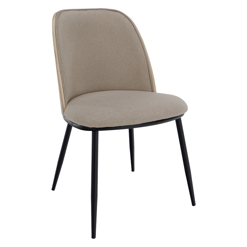 Scaun VUDIA, bej / natural / negru