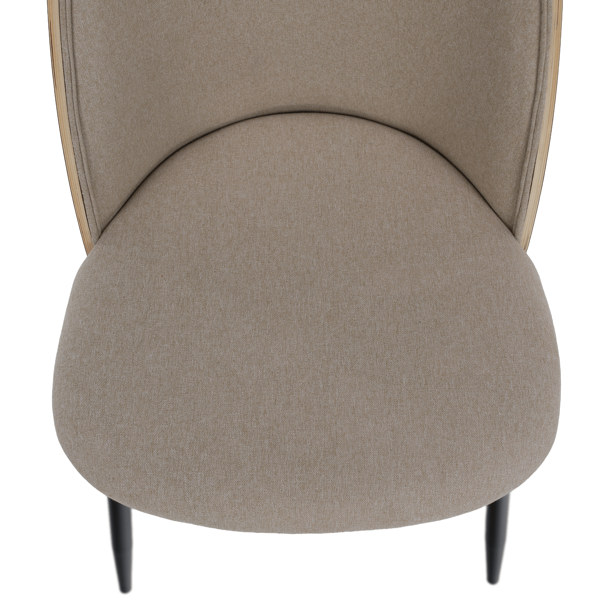 Scaun VUDIA, bej / natural / negru