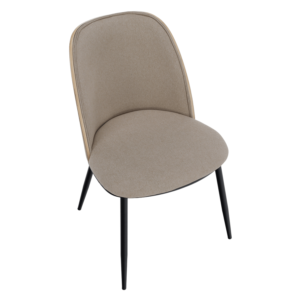 Scaun VUDIA, bej / natural / negru