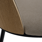 Scaun VUDIA, bej / natural / negru