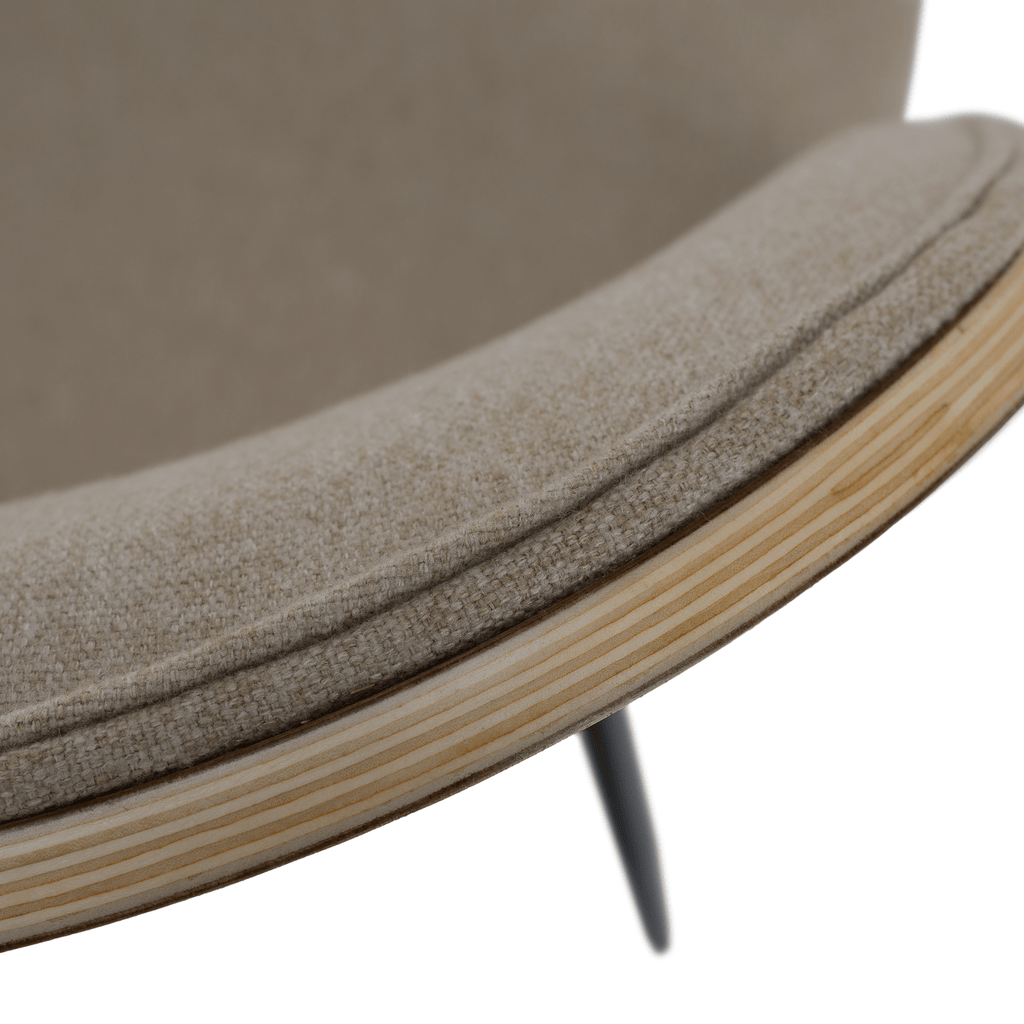 Scaun VUDIA, bej / natural / negru
