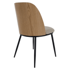 Scaun VUDIA, bej / natural / negru