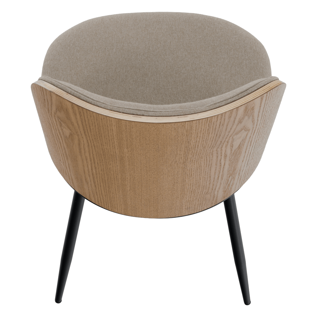 Scaun VUDIA, bej / natural / negru