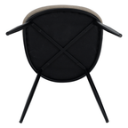 Scaun VUDIA, bej / natural / negru