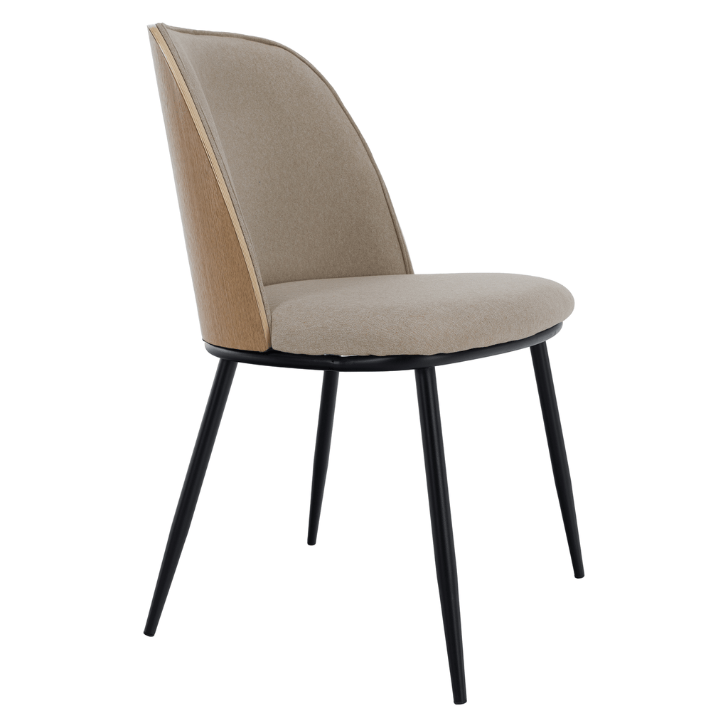 Scaun VUDIA, bej / natural / negru