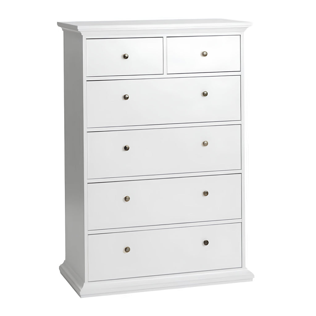 Comoda PAL infoliat/MDF lacuit PARIS 76718, alb