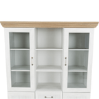 Vitrina ROYAL, pin / stejar