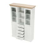 Vitrina ROYAL, pin / stejar
