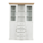 Vitrina ROYAL, pin / stejar