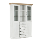 Vitrina ROYAL, pin / stejar