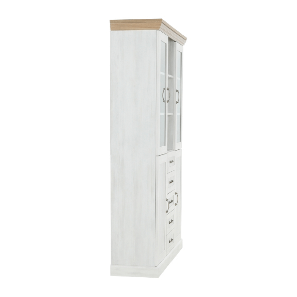 Vitrina ROYAL, pin / stejar