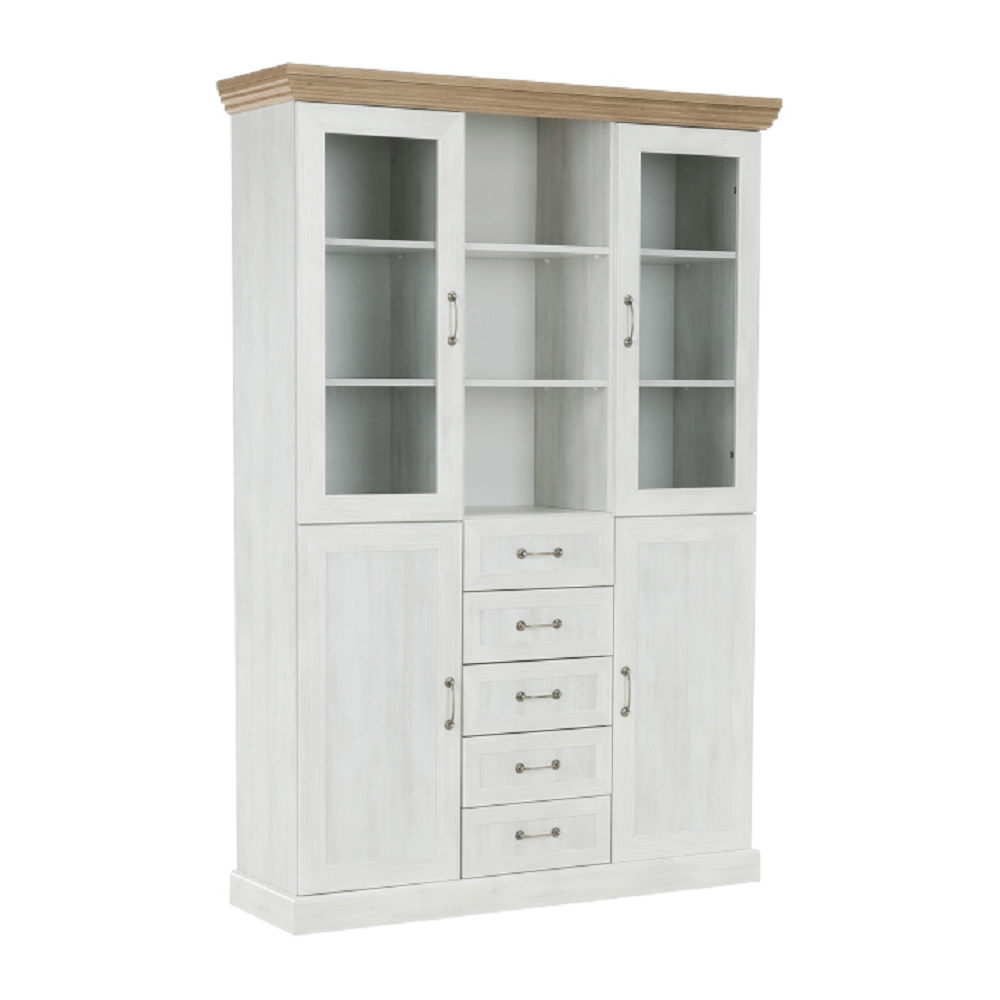 Vitrina ROYAL W2D, pin nordic/stejar salbatic