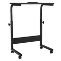 Reglabil birou PC cu roti WESTA, negru