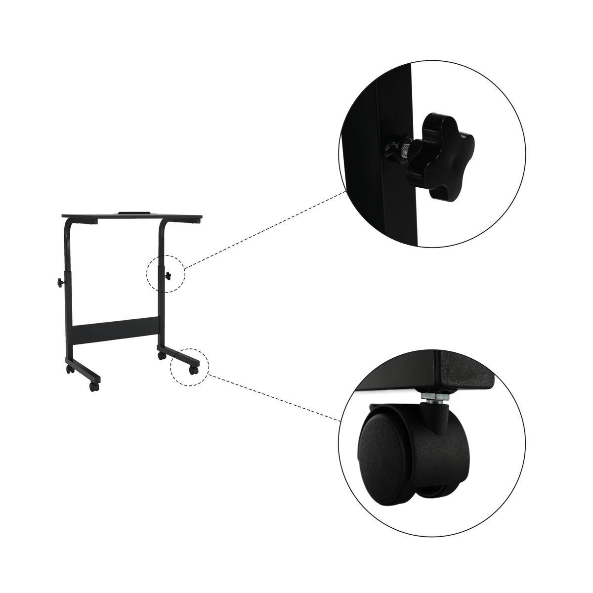 Birou PC WESTA, negru