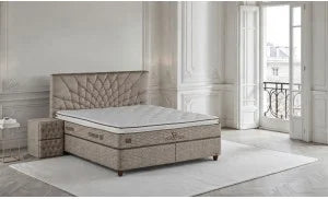 Pat tapitat cu somiera, 160x200 cm, Maia