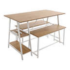 Set dining 1+2 ZAFAR, stejar/alb