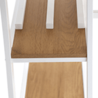 Set dining ZAFAR, stejar / alb