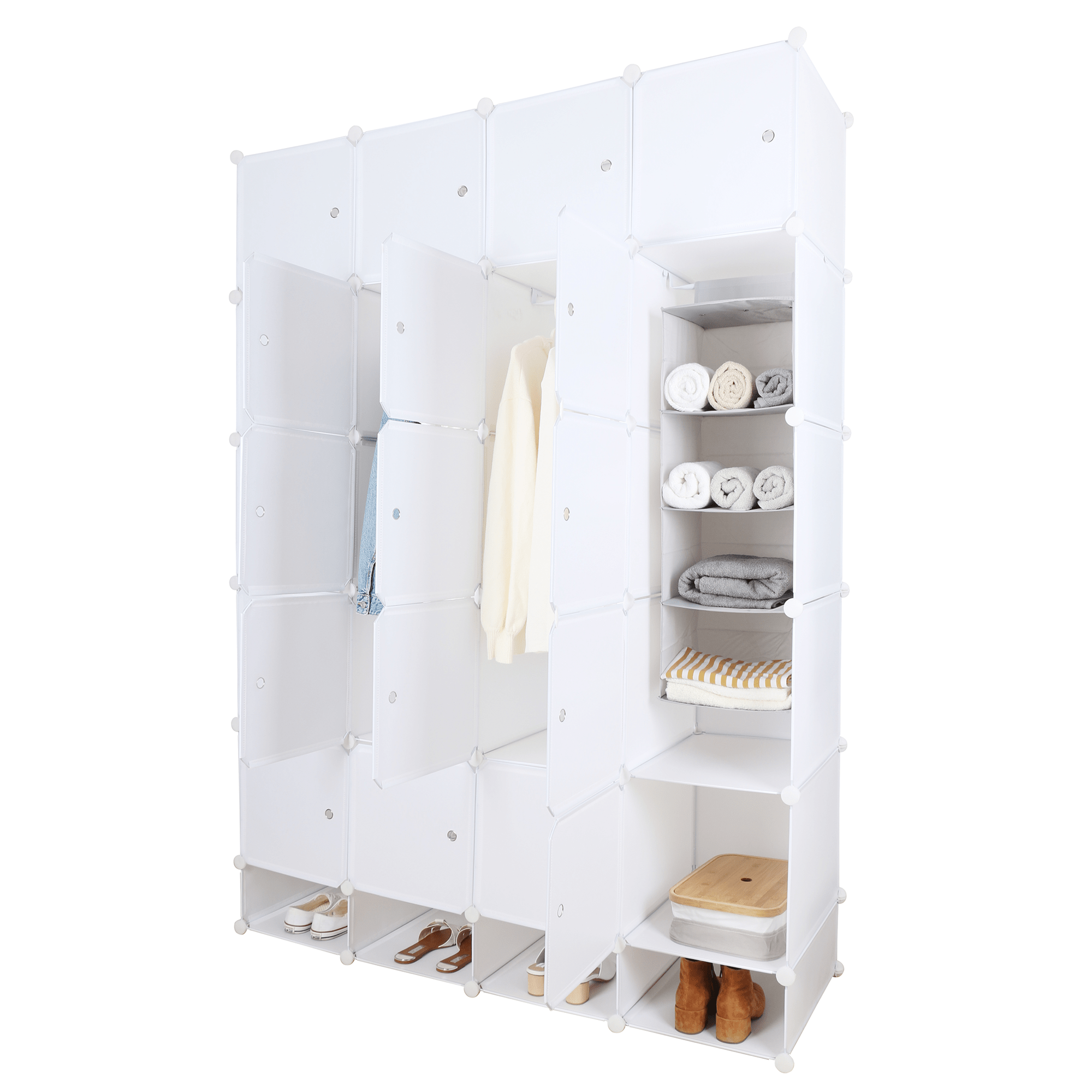 Dulap multifunctional modular ZAFOD, alb