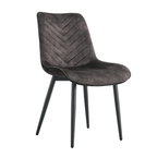 Scaun dining ZAINA TIP 2, maro/negru