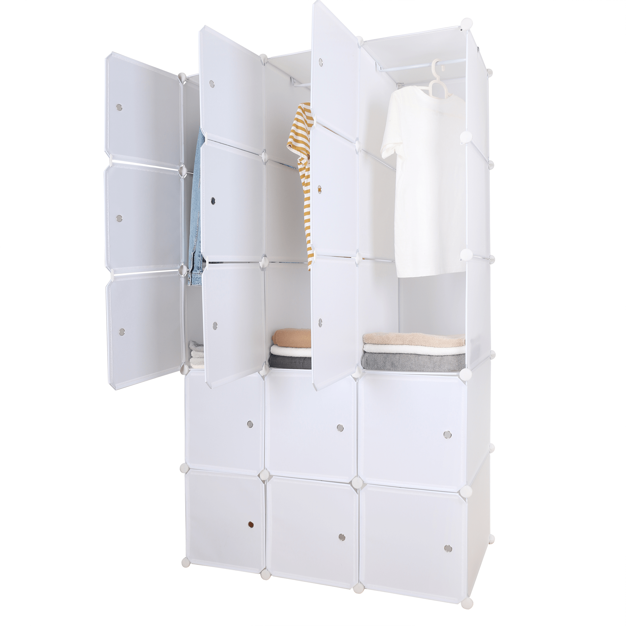 Dulap multifunctional modular ZALVO, alb