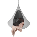 Scaun suspendabil balansoar KLORIN BIG SIZE, gri deschis