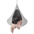 Scaun suspendabil balansoar KLORIN BIG SIZE, gri deschis