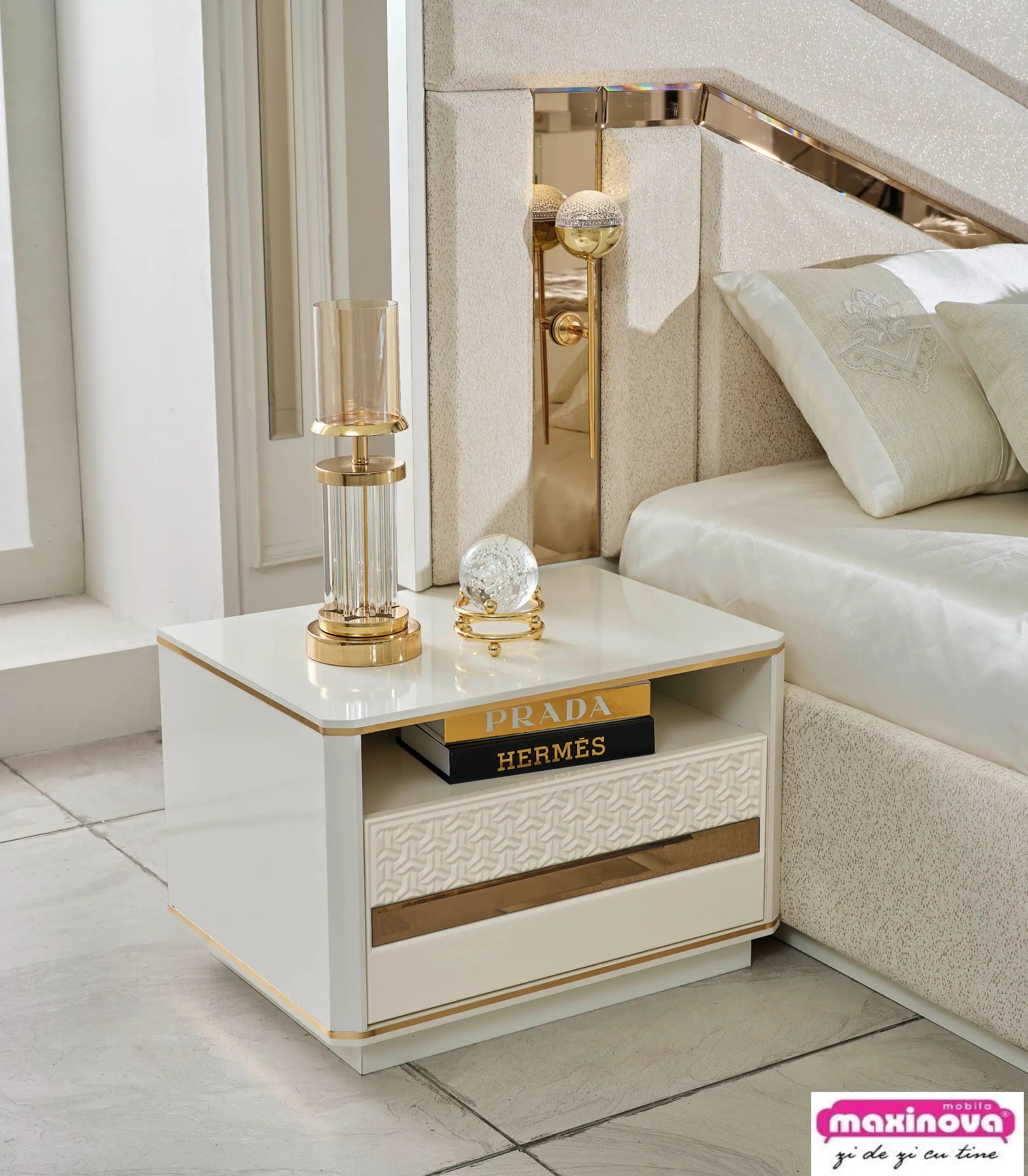 Set dormitor tapitat Mobilier Zen, vedere 11