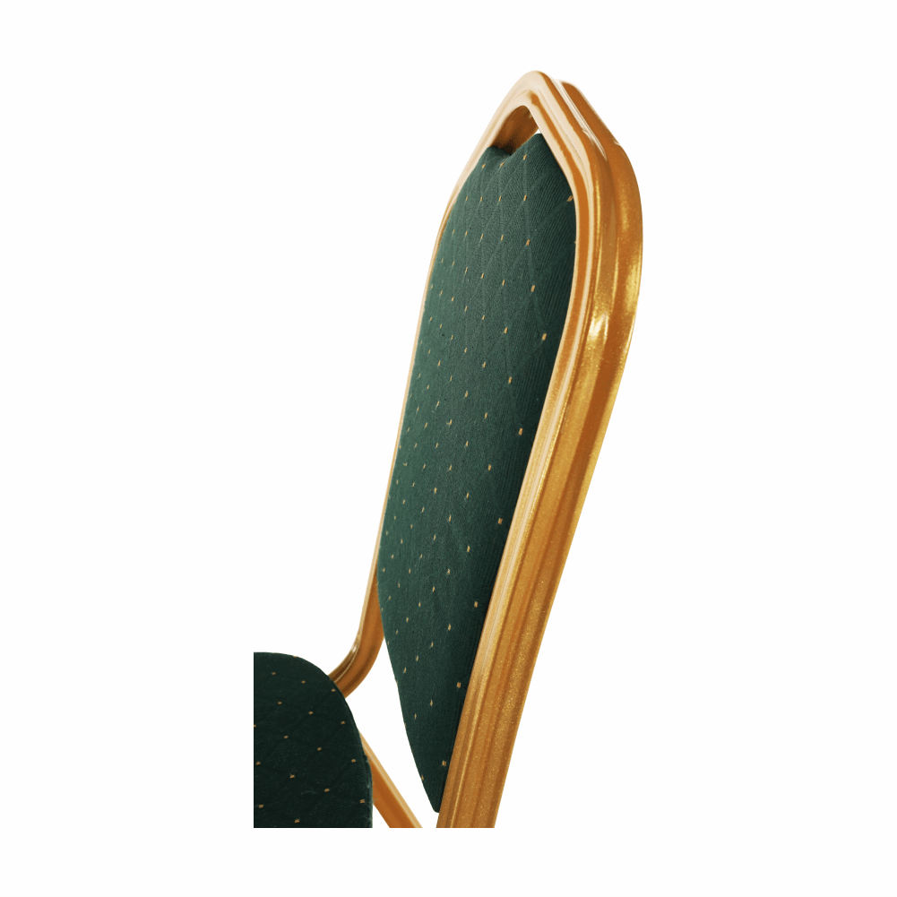 Scaun ZINA, verde / auriu