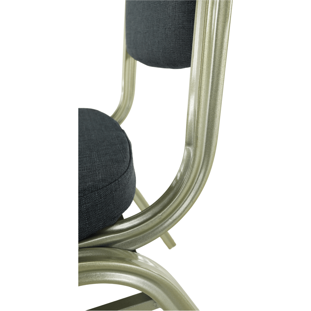 Scaun ZINA, gri / champagne