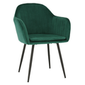 Fotoliu de design ZIRKON, catifea Velvet smarald