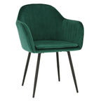 Fotoliu de design ZIRKON, catifea Velvet smarald