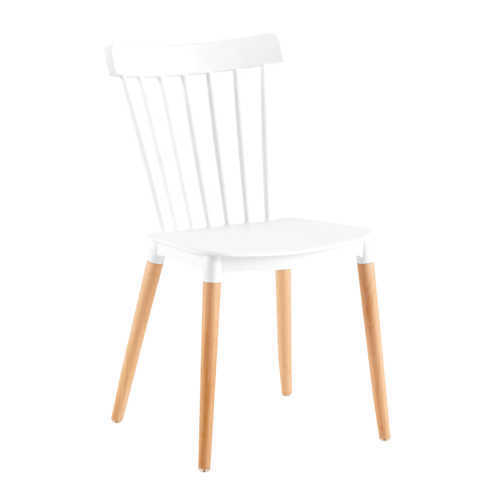 Scaun dining ZOSIMA, alb/fag